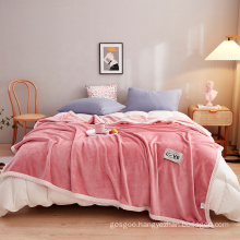 Soft Lightweight Plush Fuzzy Cozy Luxury Microfiber Milk Cashmere Fleece Bed Blankets